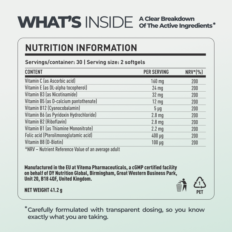 B Complex DY Life, 60 Softgels, 60 Servings