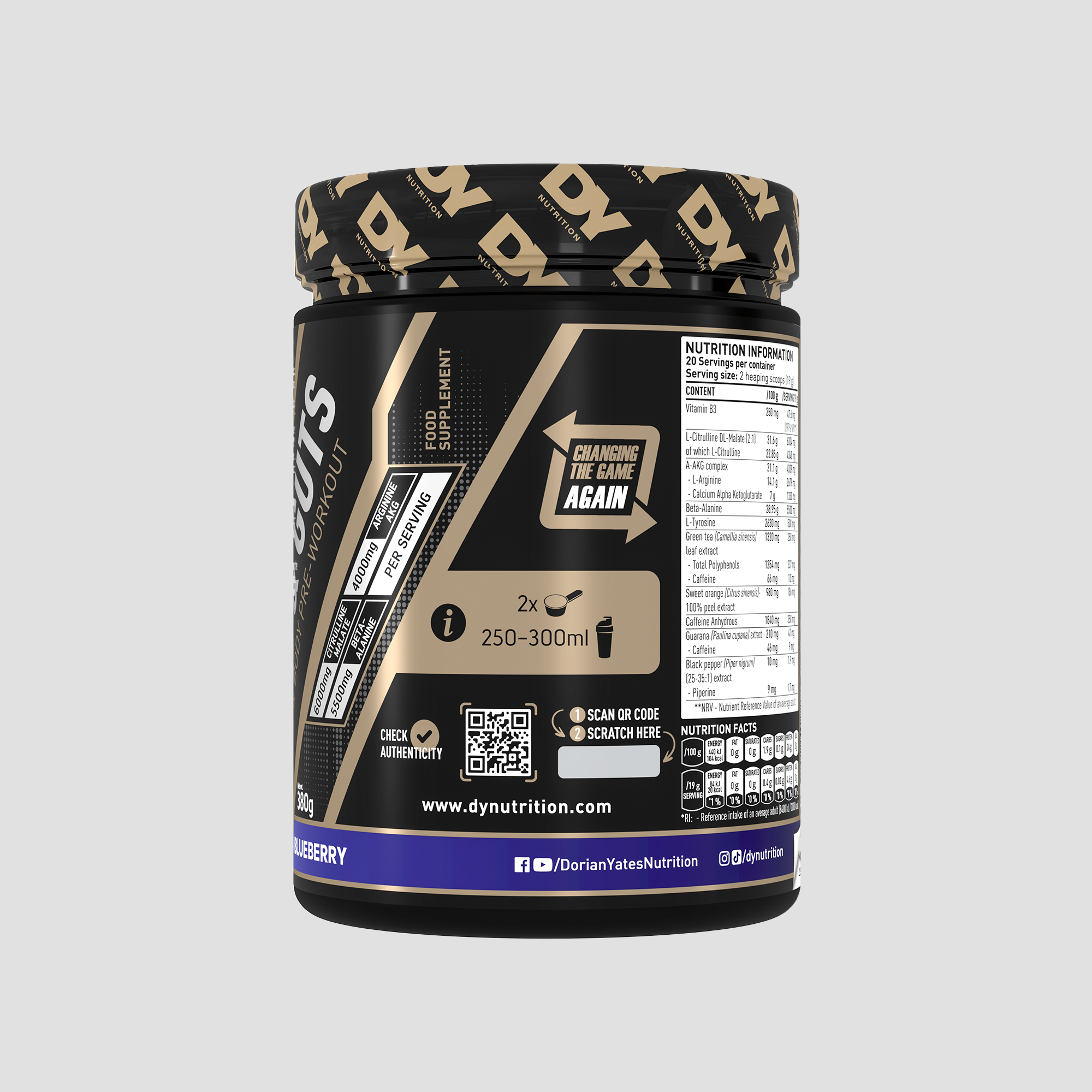 Blood & Guts Pre-Workout - 20 Servings