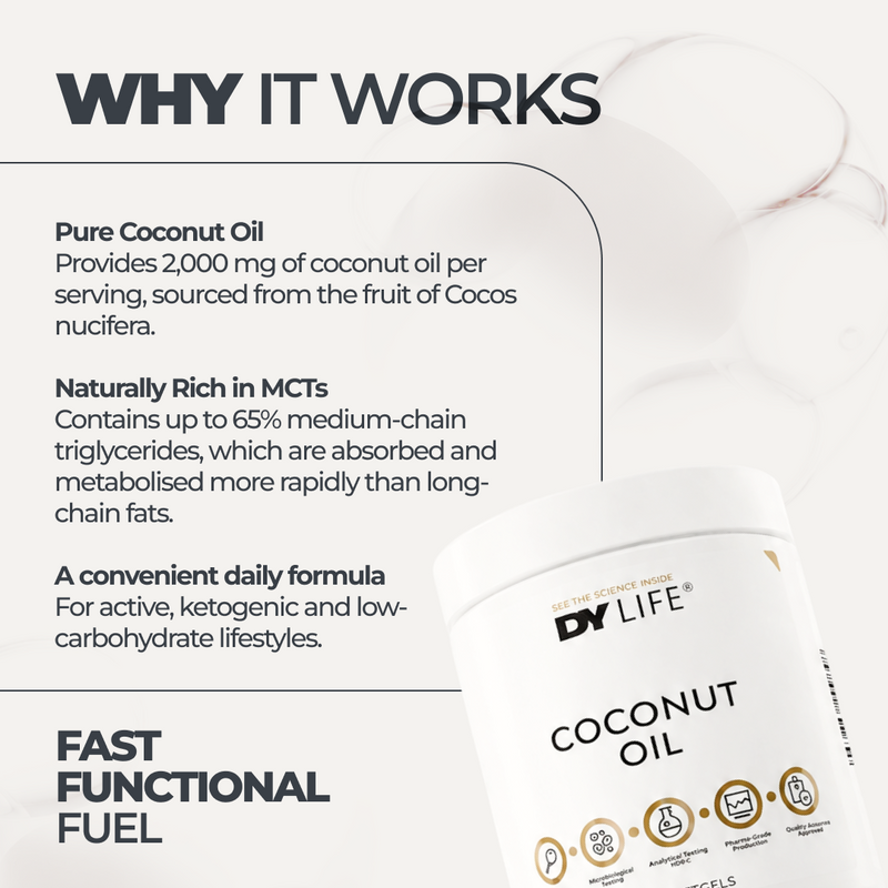 Coconut Oil DY Life, 60 Softgels, 30 Servings