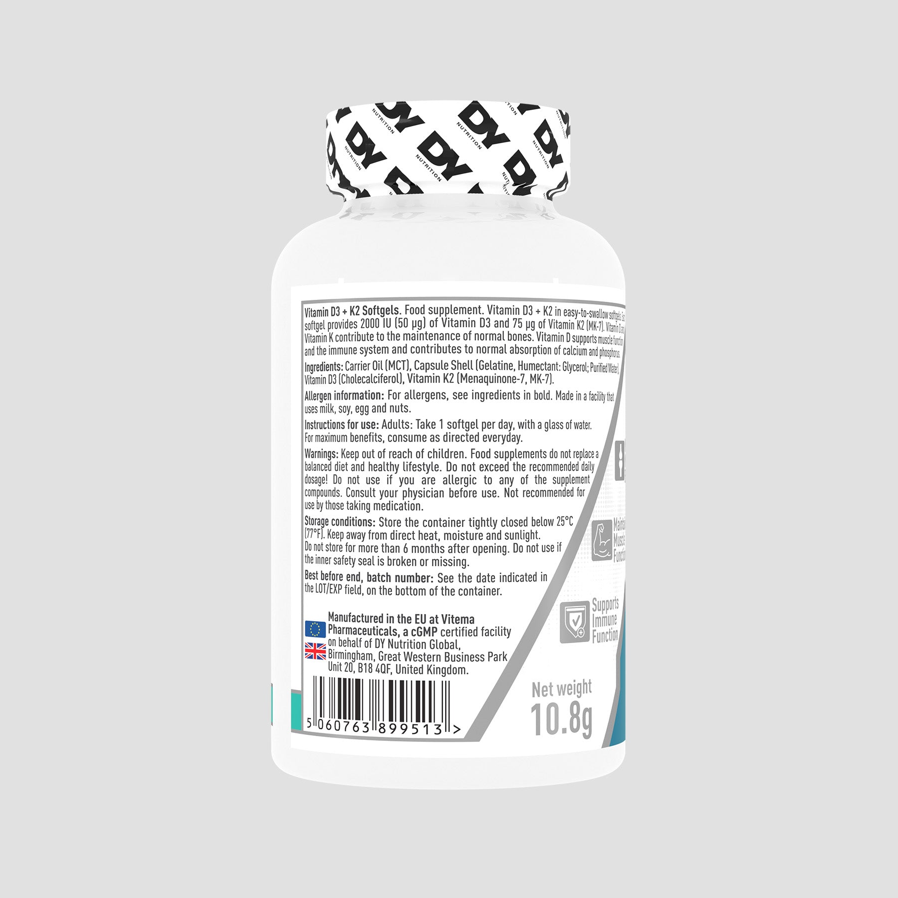 Vitamin D3+K2 Capsules