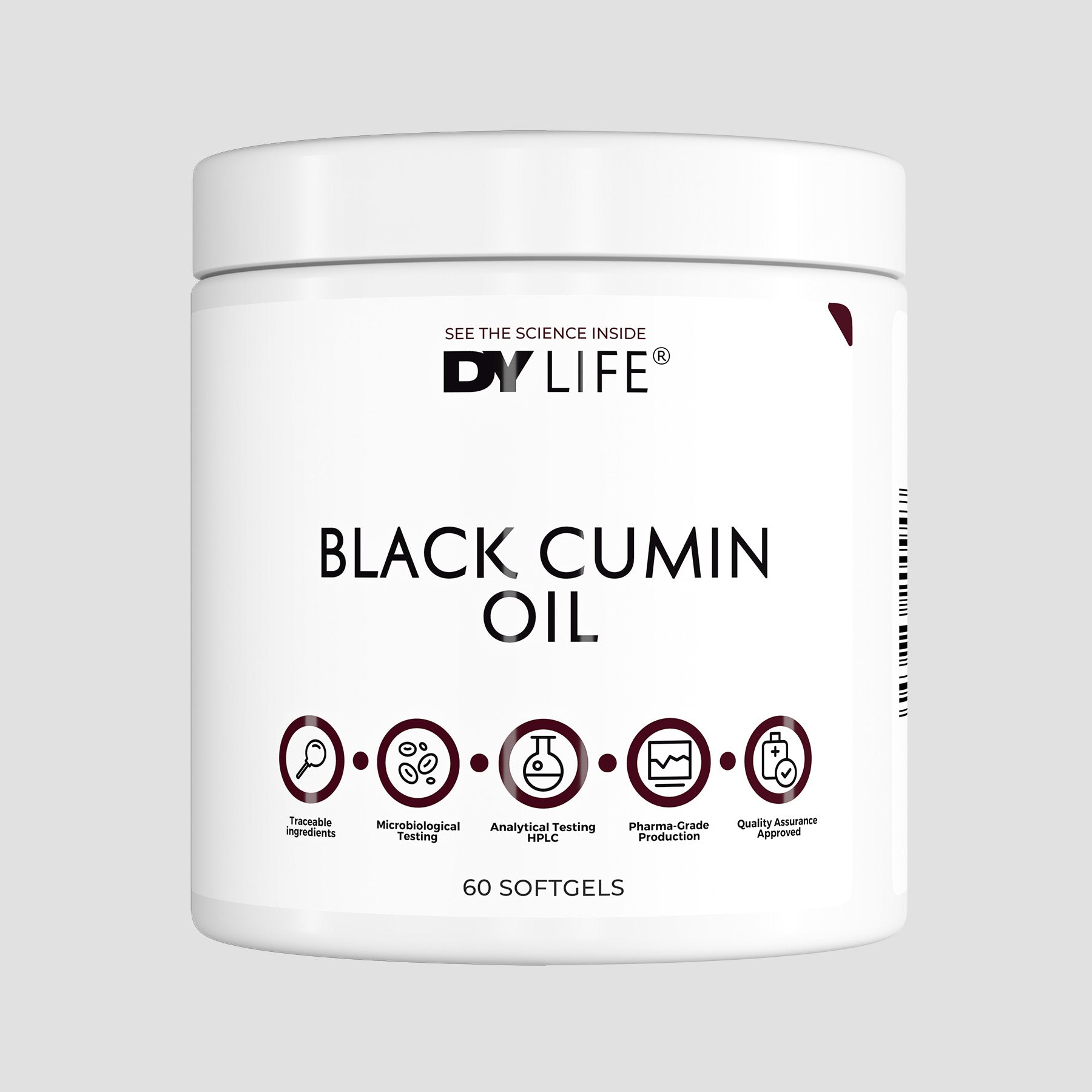 Black Cumin Oil DY Life, 60 Softgels, 30 Servings