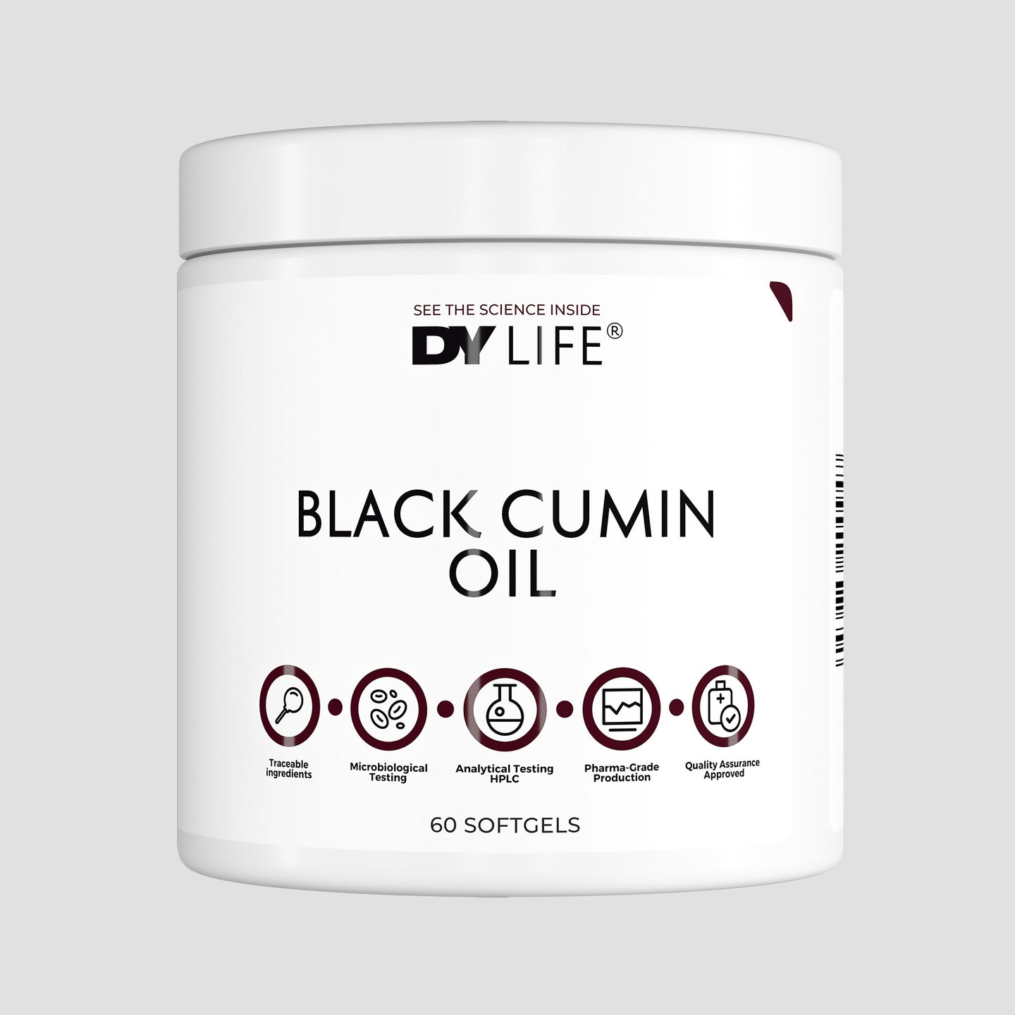 Black Cumin Oil DY Life, 60 Softgels, 30 Servings