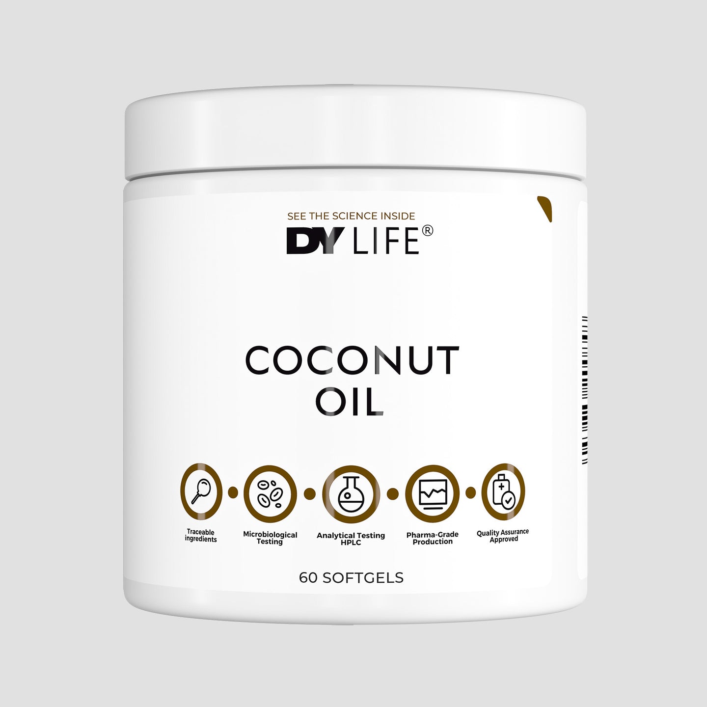 Coconut Oil DY Life, 60 Softgels, 30 Servings