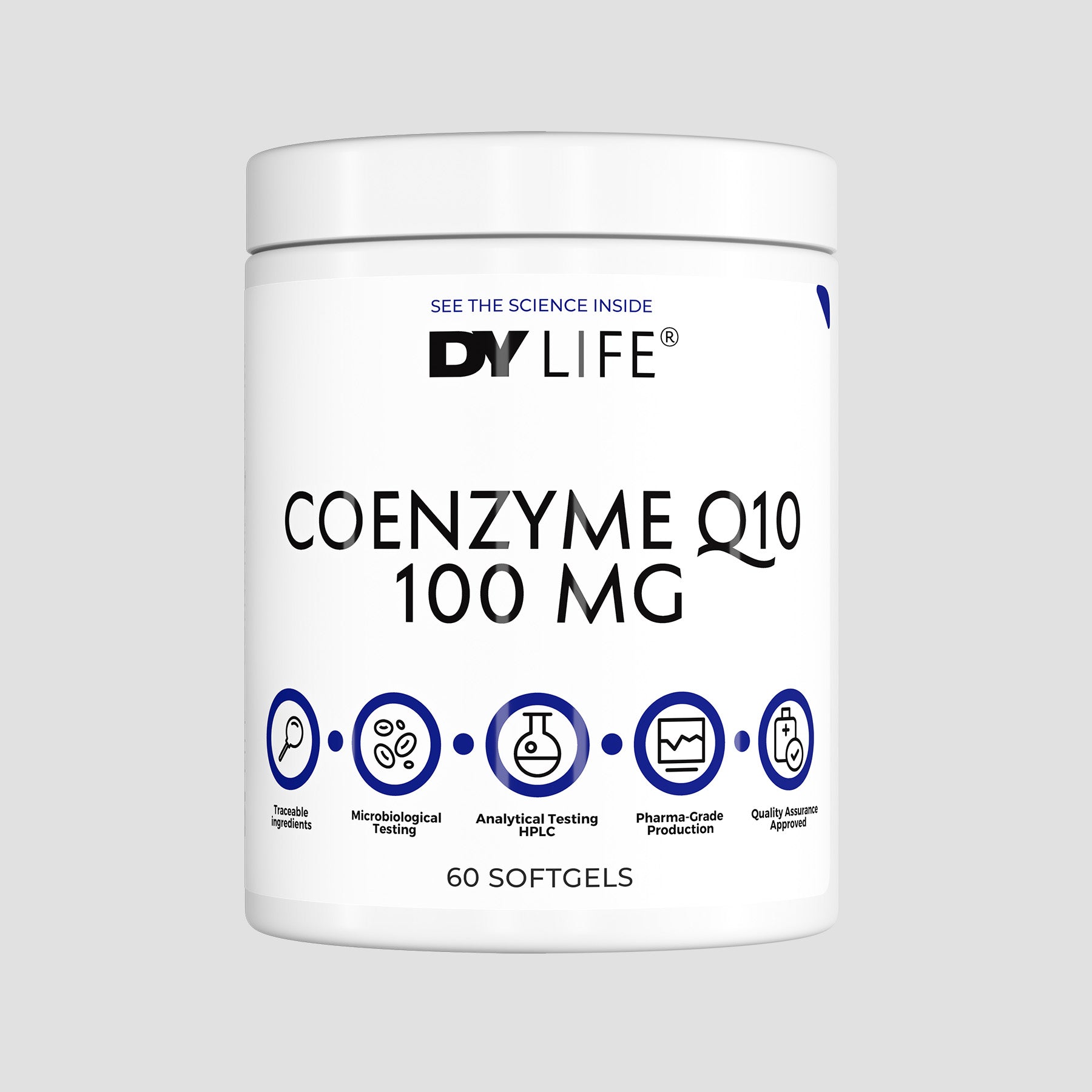 Coenzyme Q10 100 mg DY Life, 60 Softgels, 60 Servings