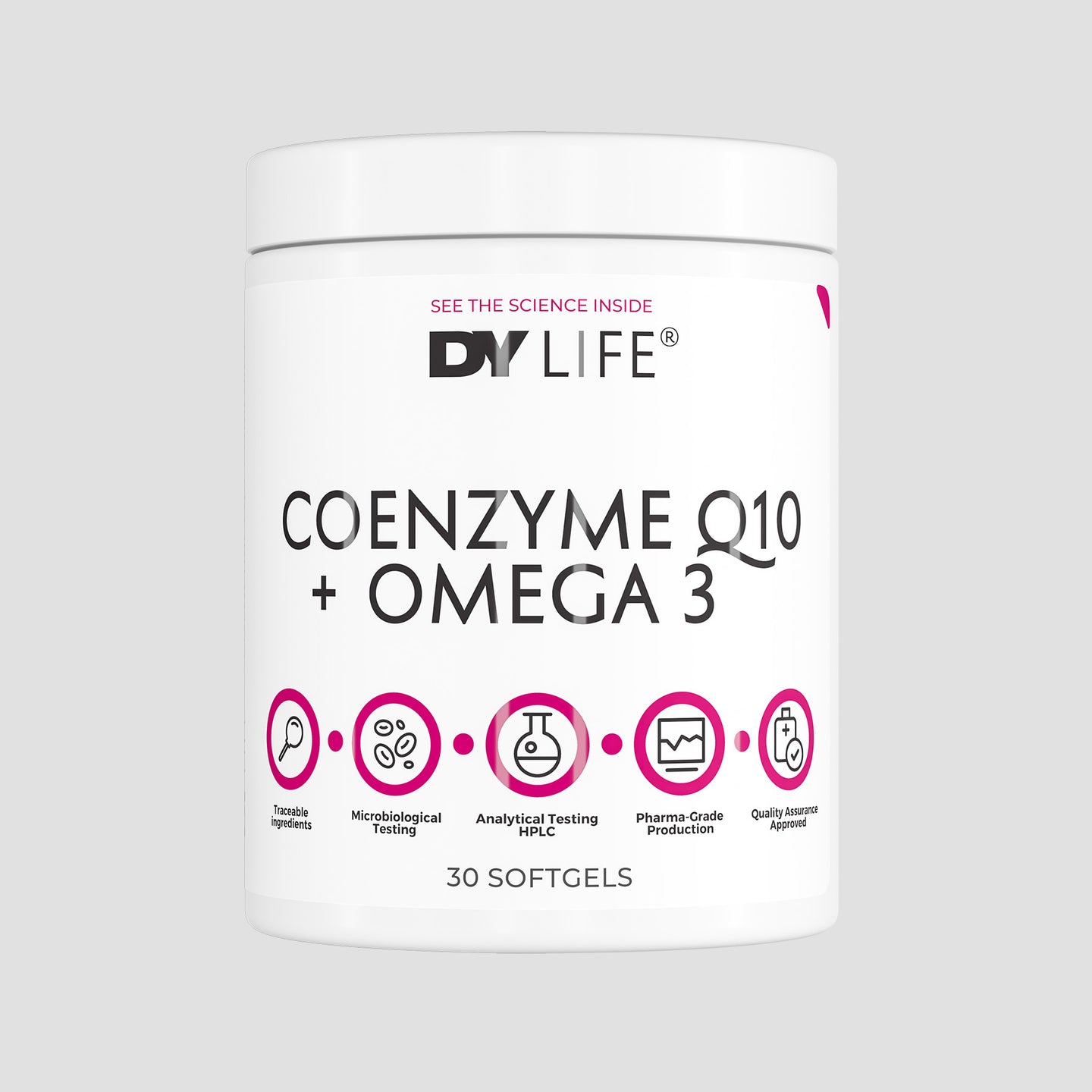 Coenzime Q10+Omega 3, 30 Softgels, 30 Servings