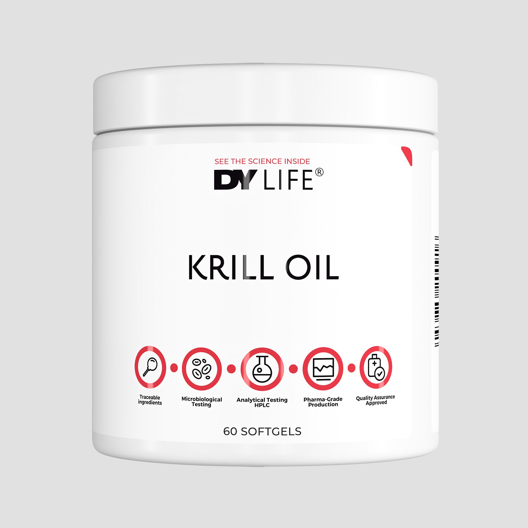Krill Oil DY Life, 60 Softgels, 15 Servings
