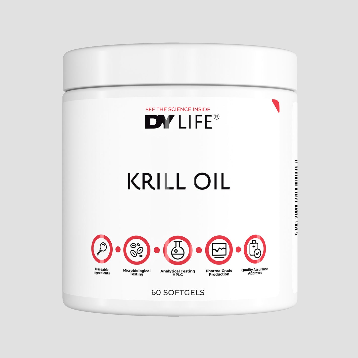 Krill Oil DY Life, 60 Softgels, 15 Servings