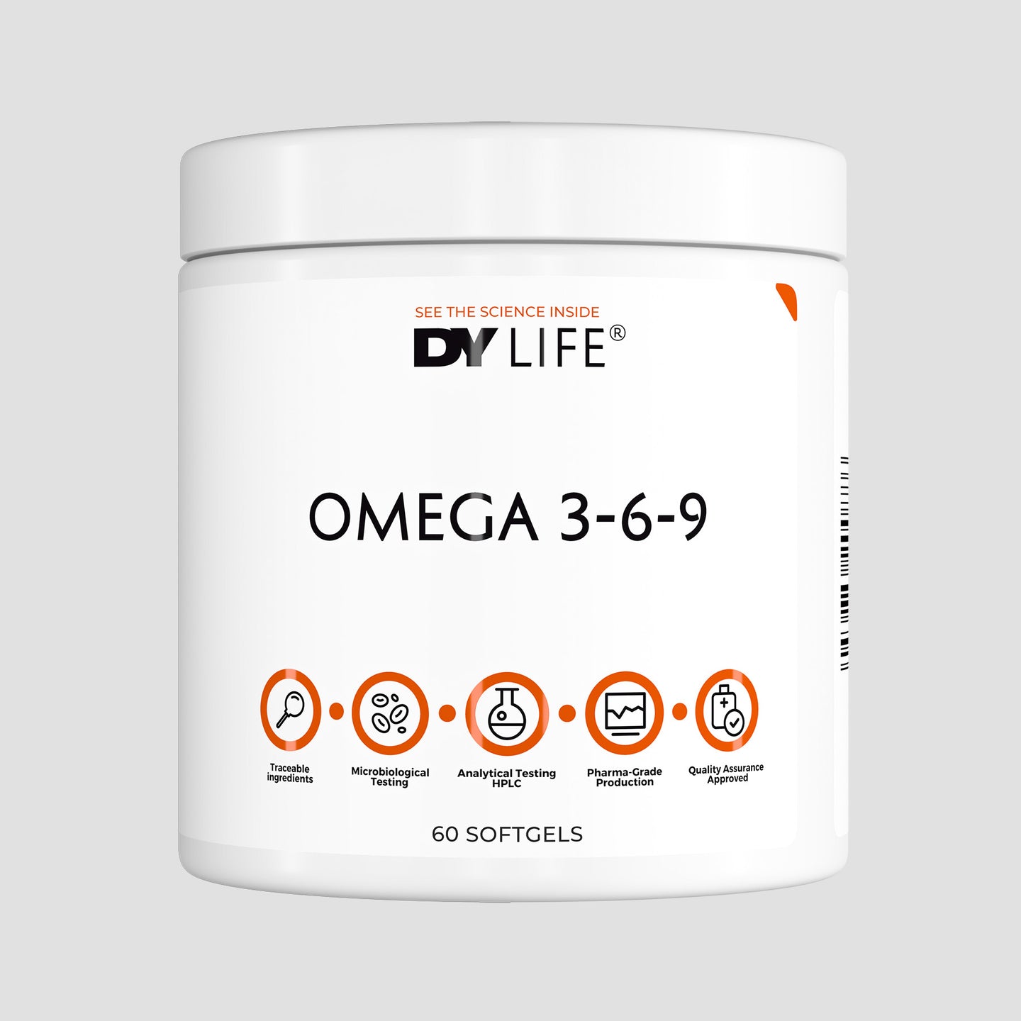 Omega 3-6-9 DY Life, 60 Softgels, 20 Servings