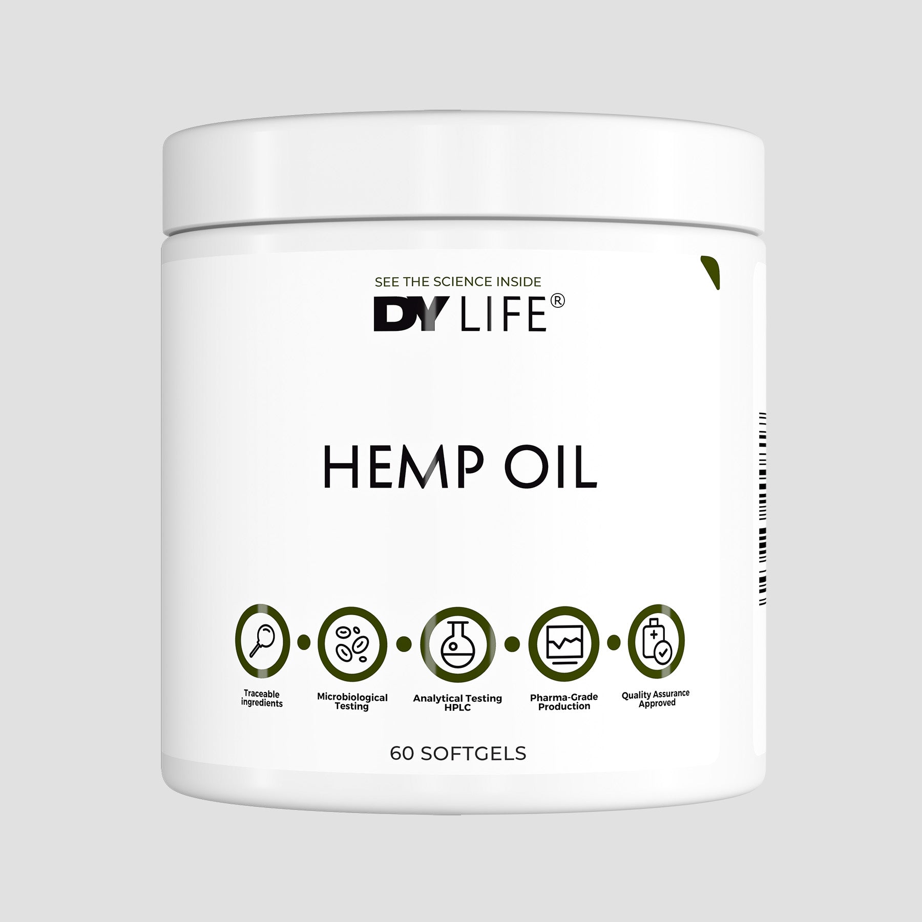 Hemp Oil DY Life, 60 Softgels, 30 Servings