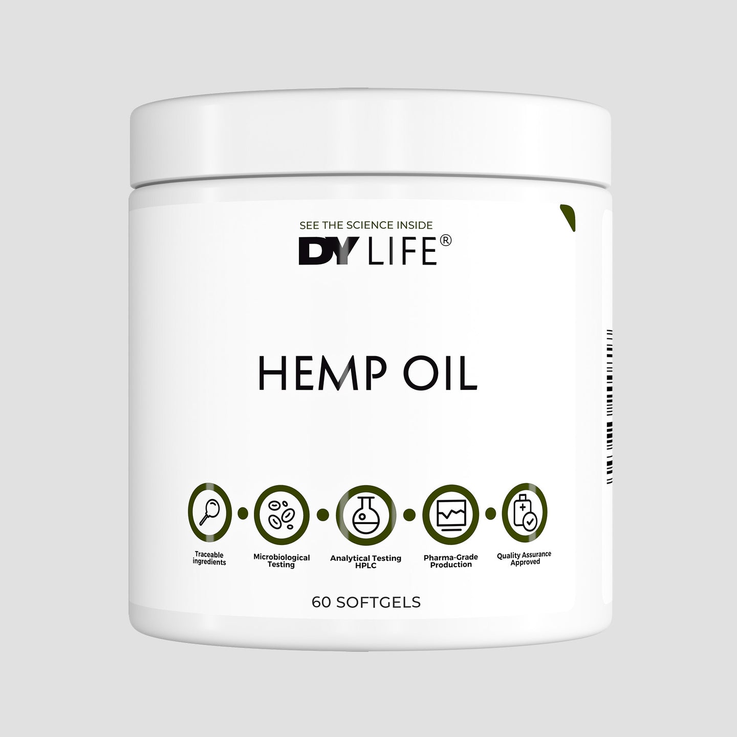 Hemp Oil DY Life, 60 Softgels, 30 Servings