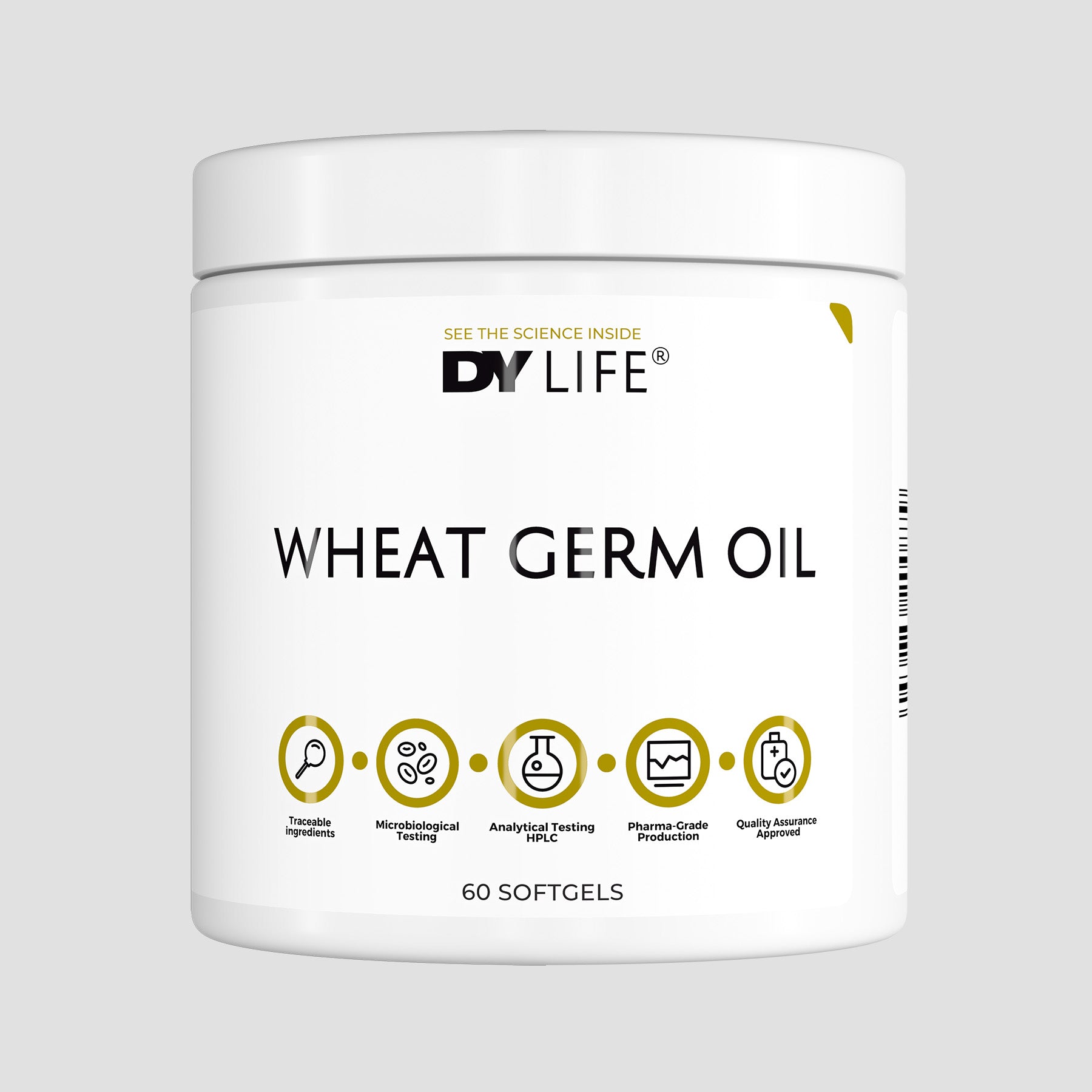 Wheat Germ Oil DY Life, 60 Softgels, 30 Servings