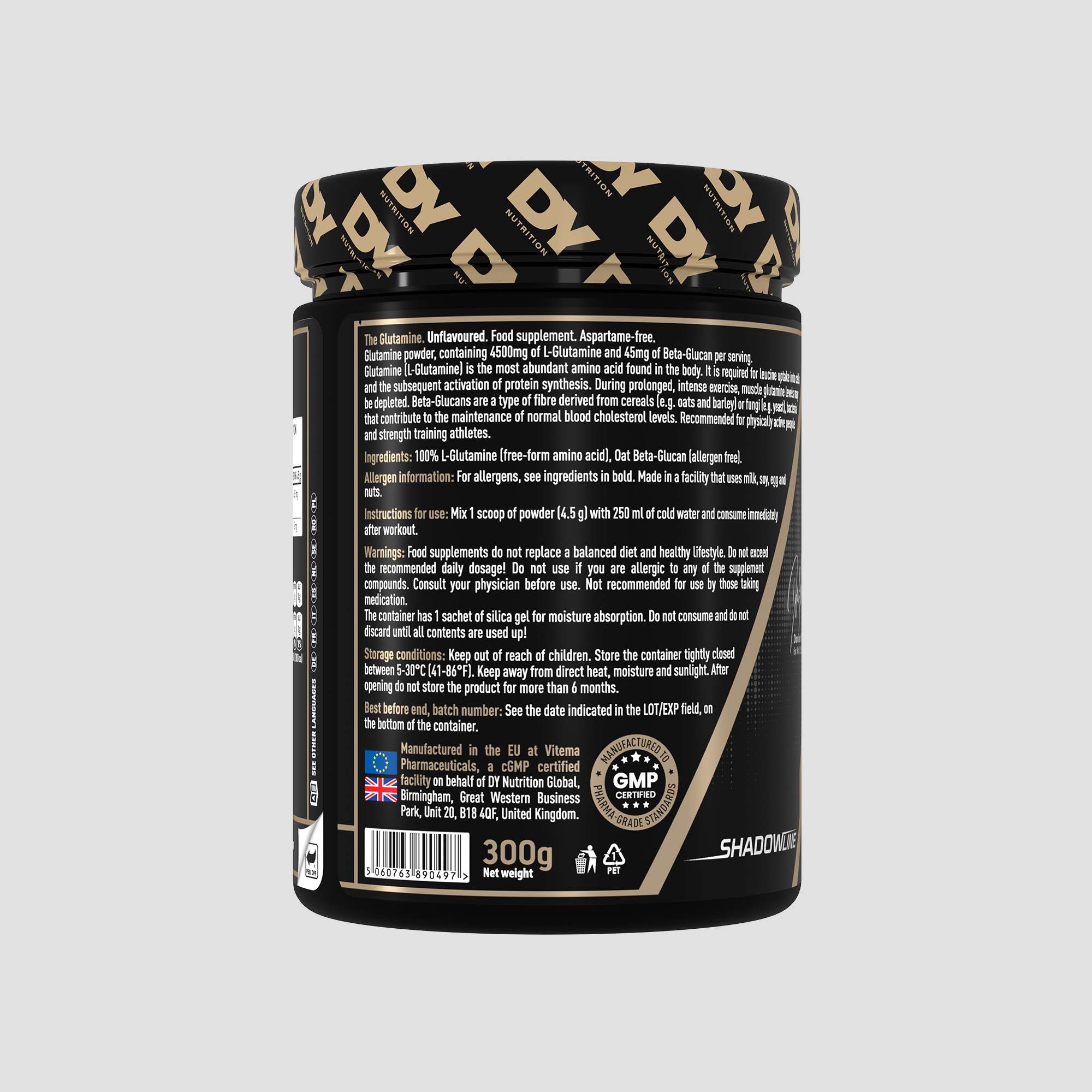 The Glutamine Recovery 300g, 66 Servings