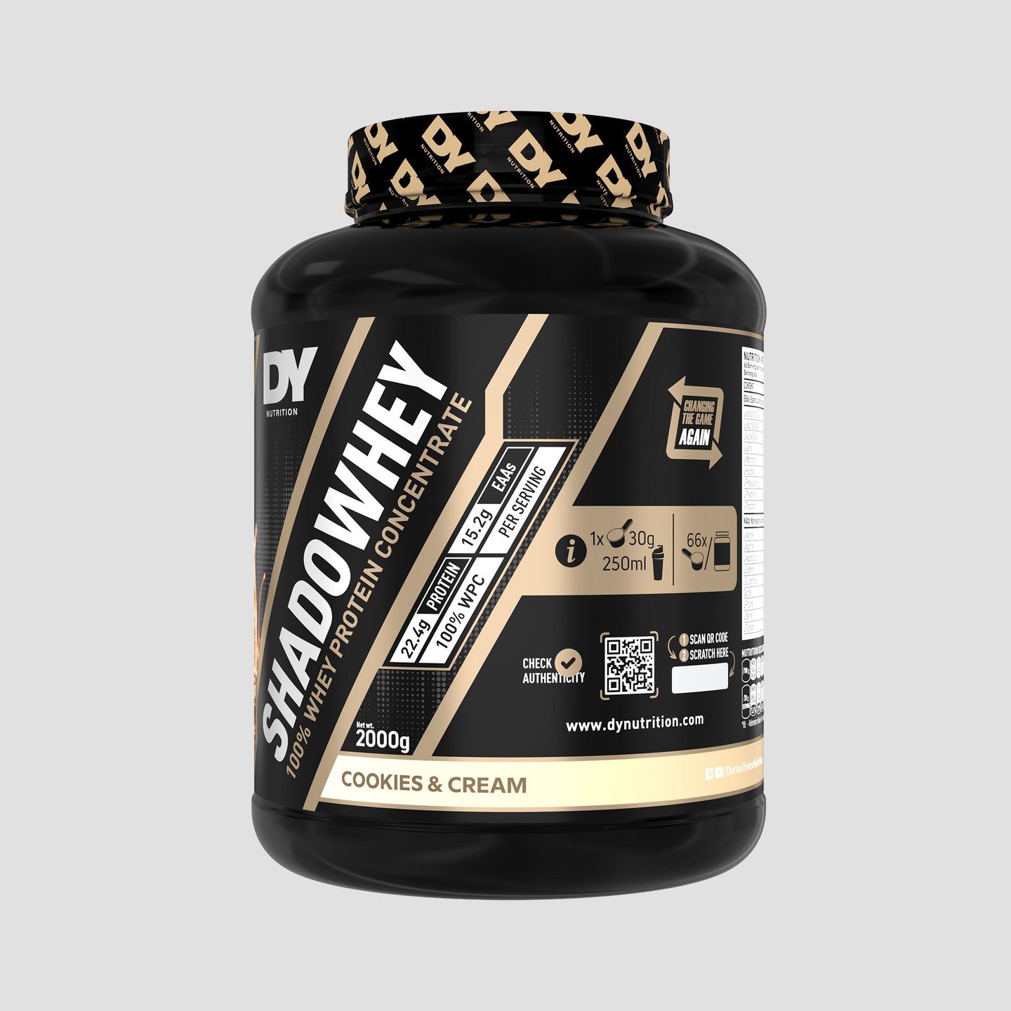 Whey Protein Shadowhey Concentrate 2Kg, 66 Servings