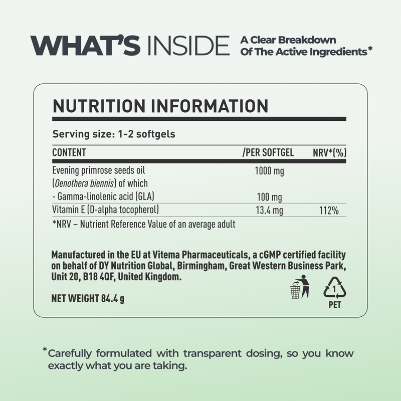 Evening Primrose Oil DY Life, 60 Softgels, 60 Servings