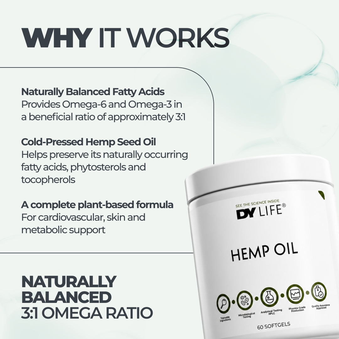 Hemp Oil DY Life, 60 Softgels, 30 Servings