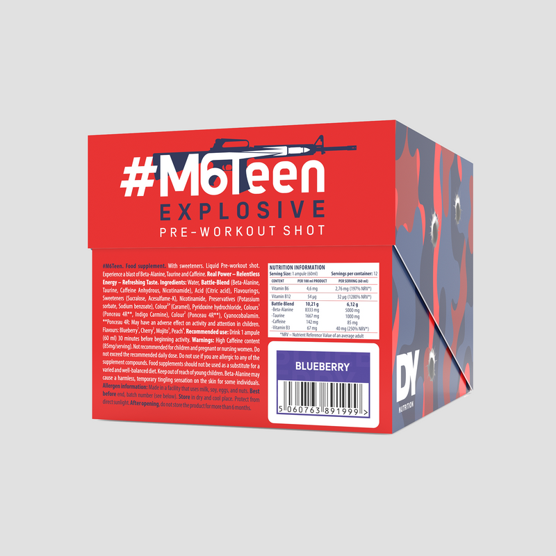 M6Teen PreWorkout Liquid 12x60ml