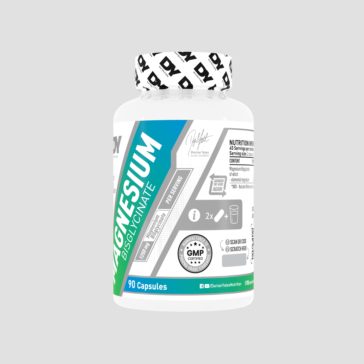 Magnesium Bisglycinate, 90 Capsules