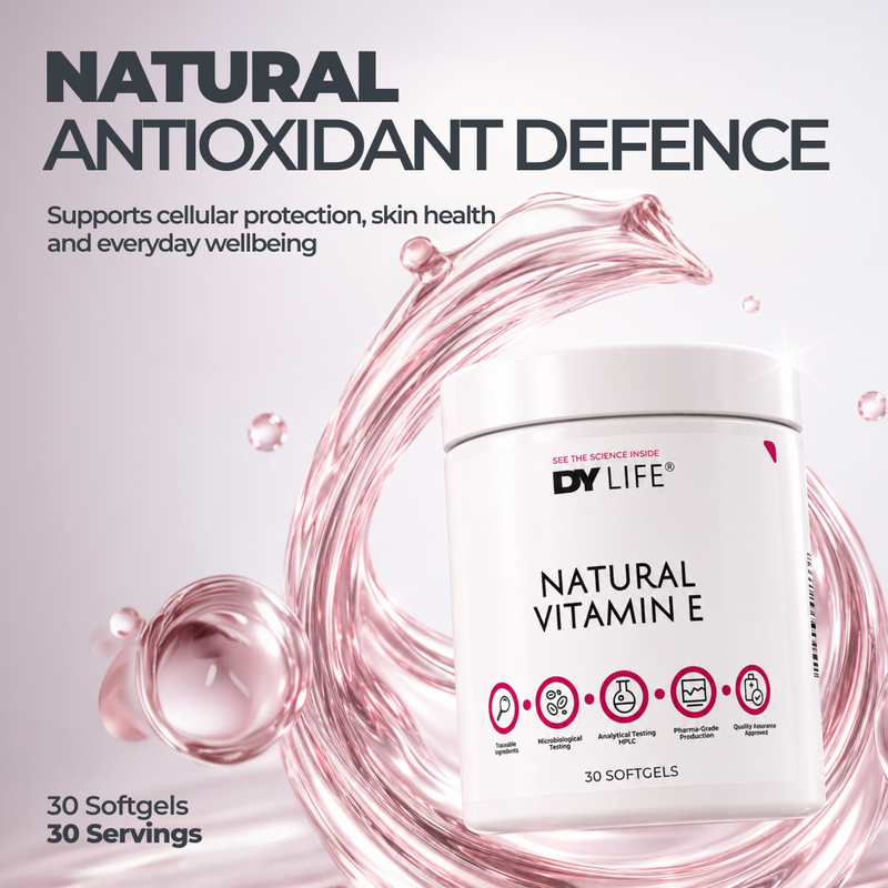 Natural Vitamin E DY Life, 30 Softgels, 30 Servings