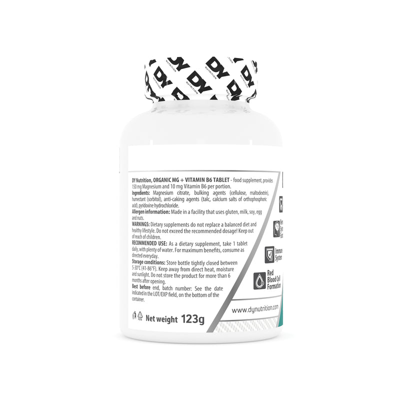 Magnesium Organic + Vitamin B6 Tablets