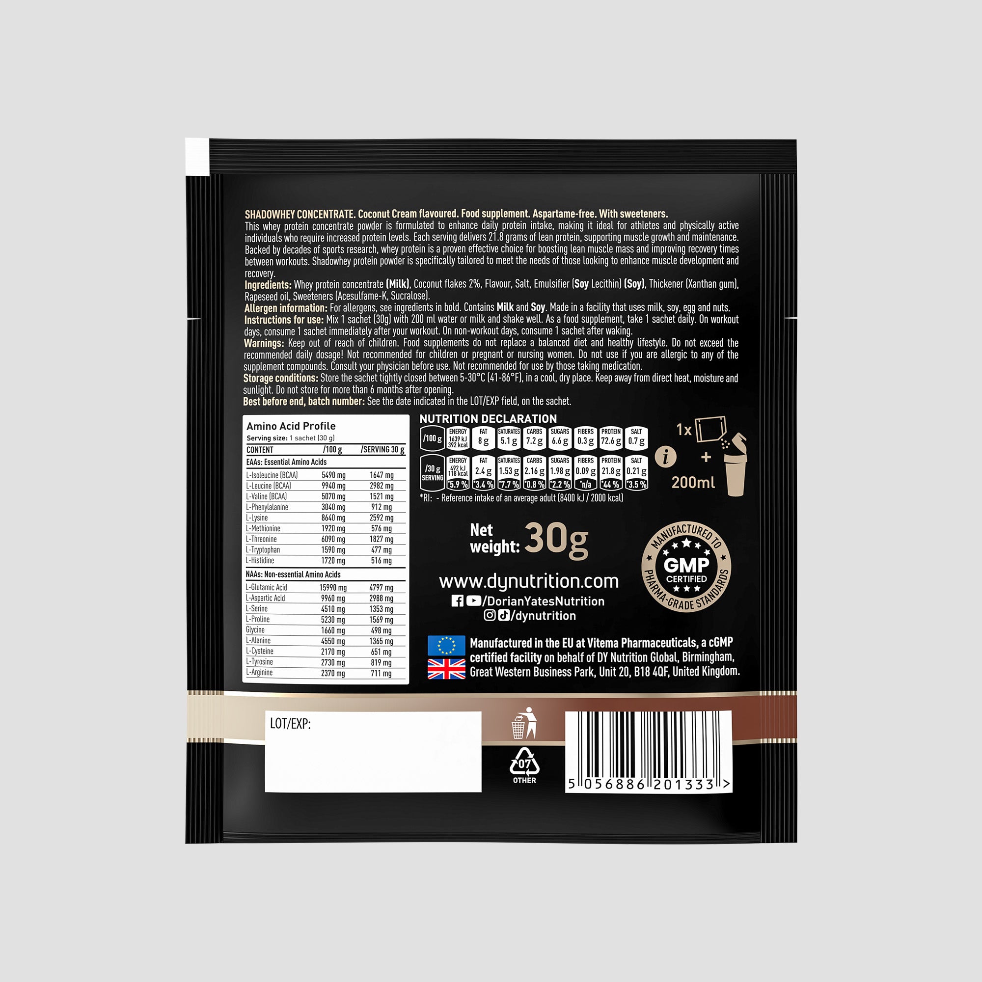 Whey Protein Shadowhey Concentrate - Sachet