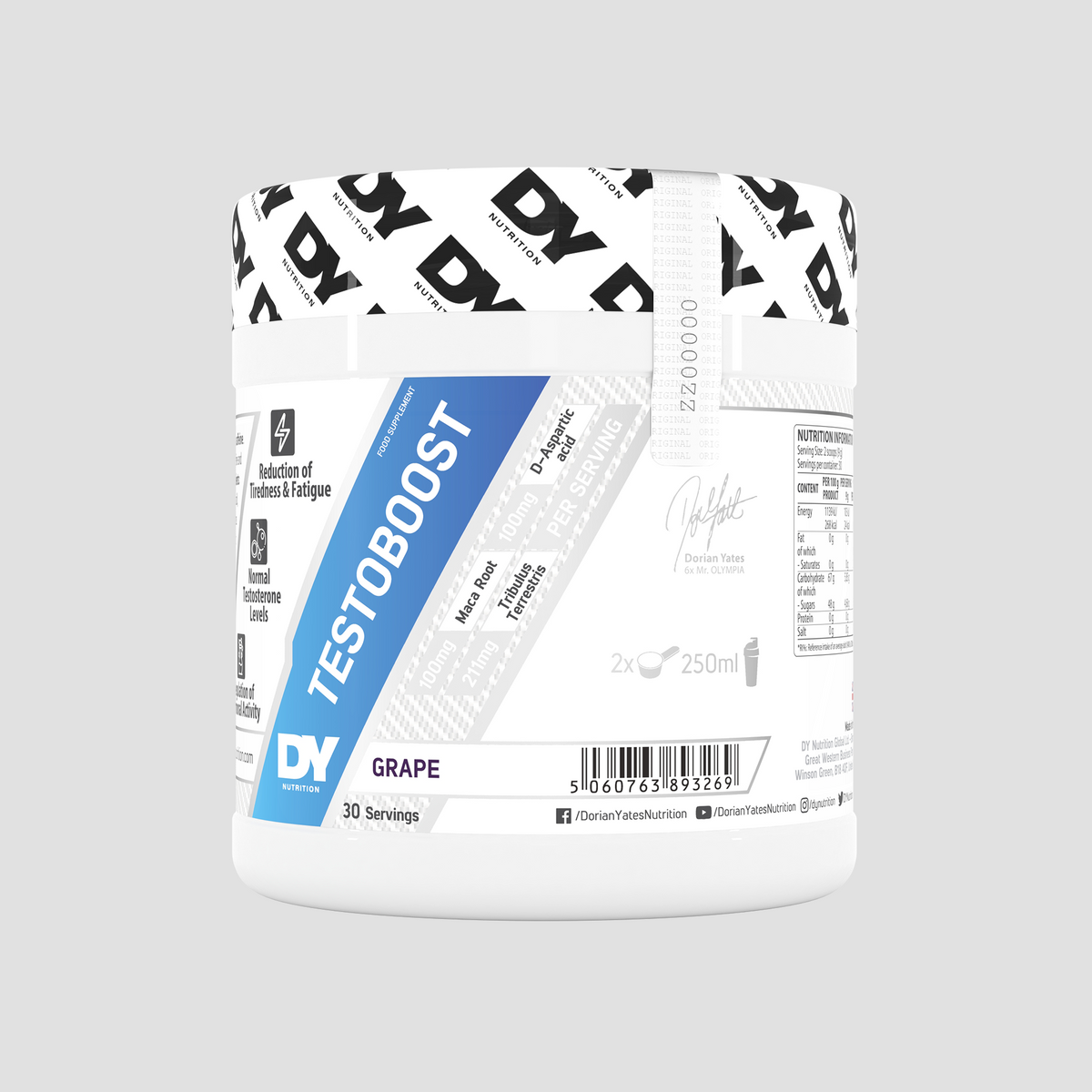 Tyboost Label Metabolic Testoboost | DY Nutrition UK