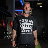 T-shirt Dorian PHd Yates Black with White Letters